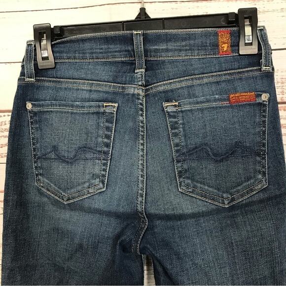 7 For All Mankind Ankle Gwenevere size 25 dark‎ wash casual jeans - Picture 4 of 8